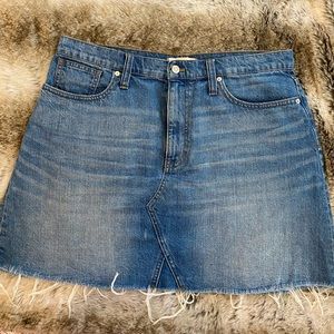 Madewell Rigid Denim Mini Skirt